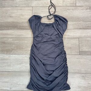 Babyboo Chic Charcoal Mini Dress